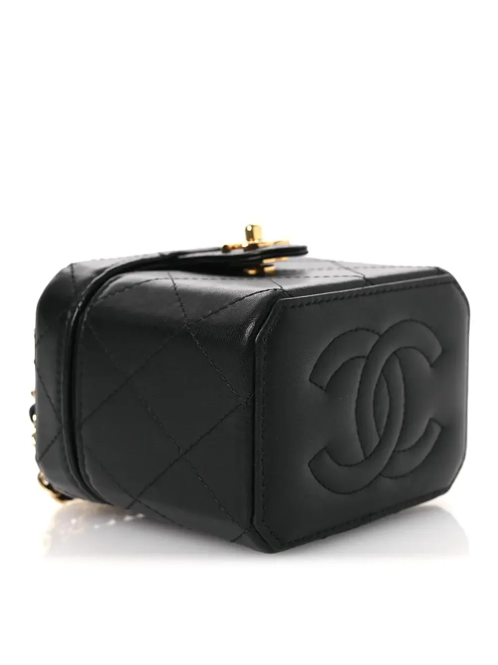 Chanel Lambskin Quilted Vanity Clutch #322878C19B